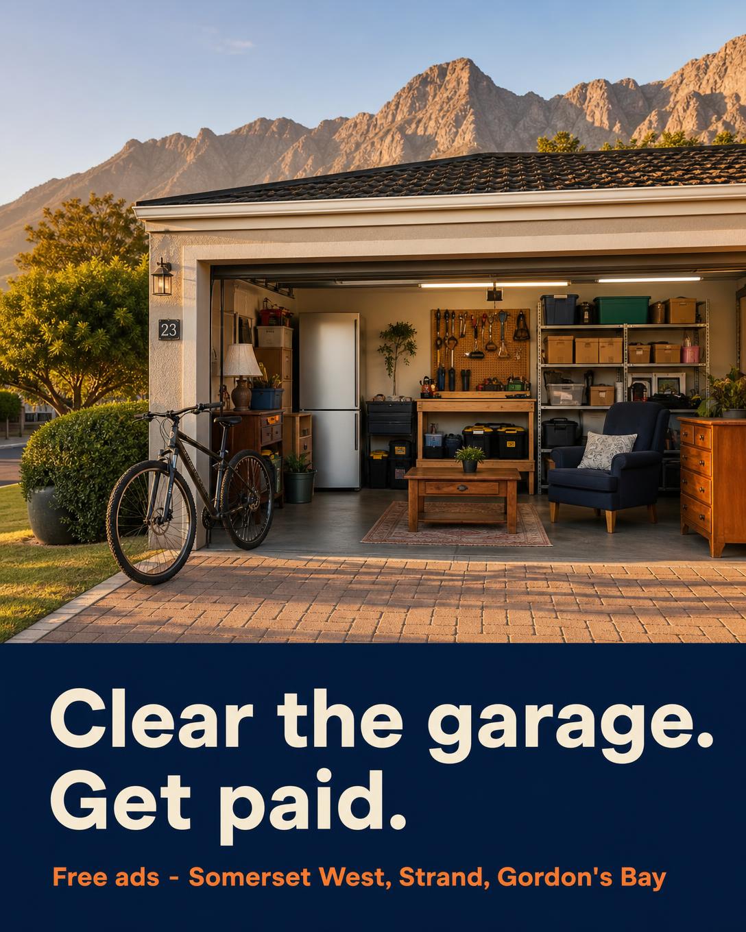 Clear the garage. Get paid. — portrait story ad