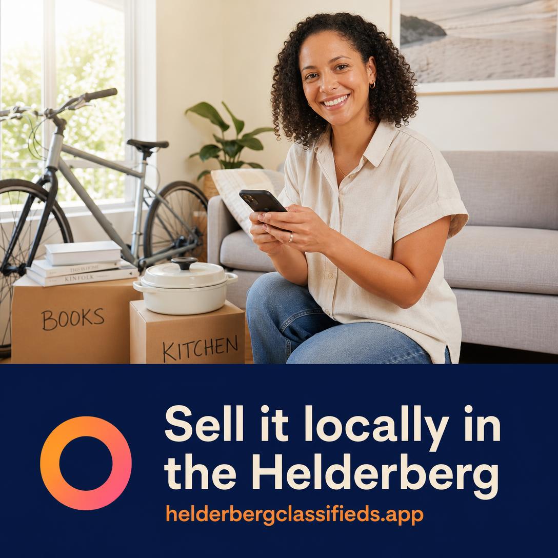 Sell it locally in the Helderberg — square Facebook feed ad